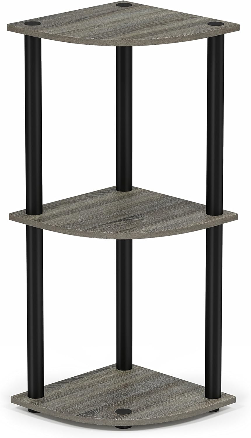 3-Tier Corner Shelf, Space-Saving Corner Bookcase, Modern Open Display Storage Rack for Living Room, Bedroom & Small Spaces